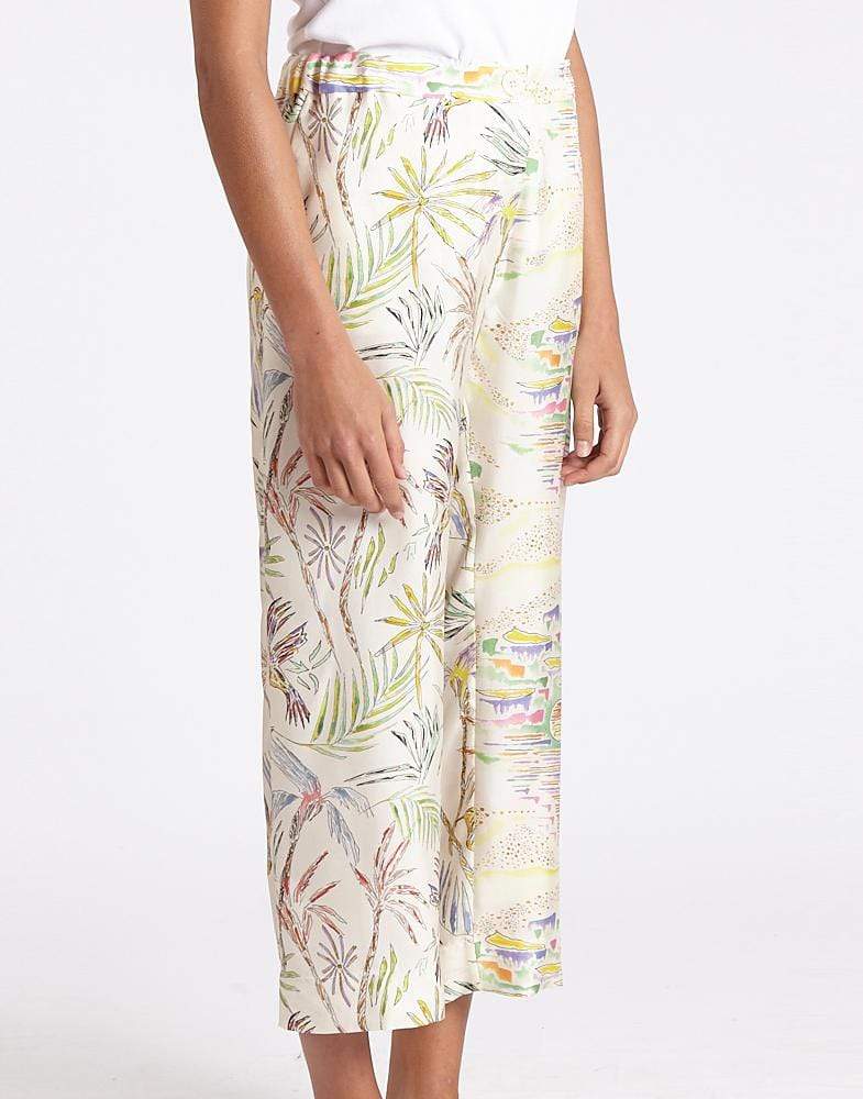 LA PRESTIC OUISTON-Mix L.A. Sunset Acide Lucky Printed Crop Pant-