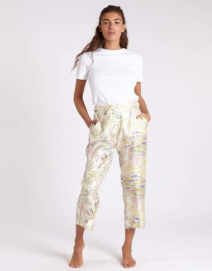 LA PRESTIC OUISTON-Mix L.A. Sunset Acide Lucky Printed Crop Pant-