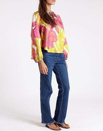 LA PRESTIC OUISTON-Saint Martin Lys Chich Peasant Blouse-