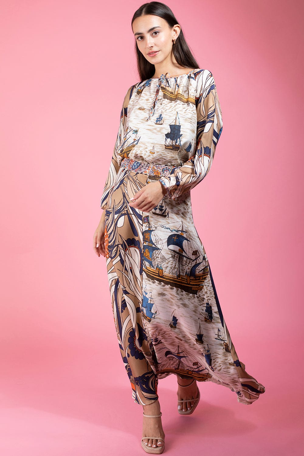  LA PRESTIC OUISTON-Saint Martin Keyhole Blouse- 