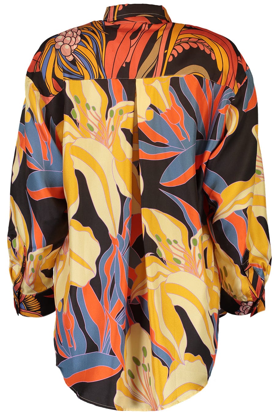 LA PRESTIC OUISTON-Big Oversized Button Up Blouse-