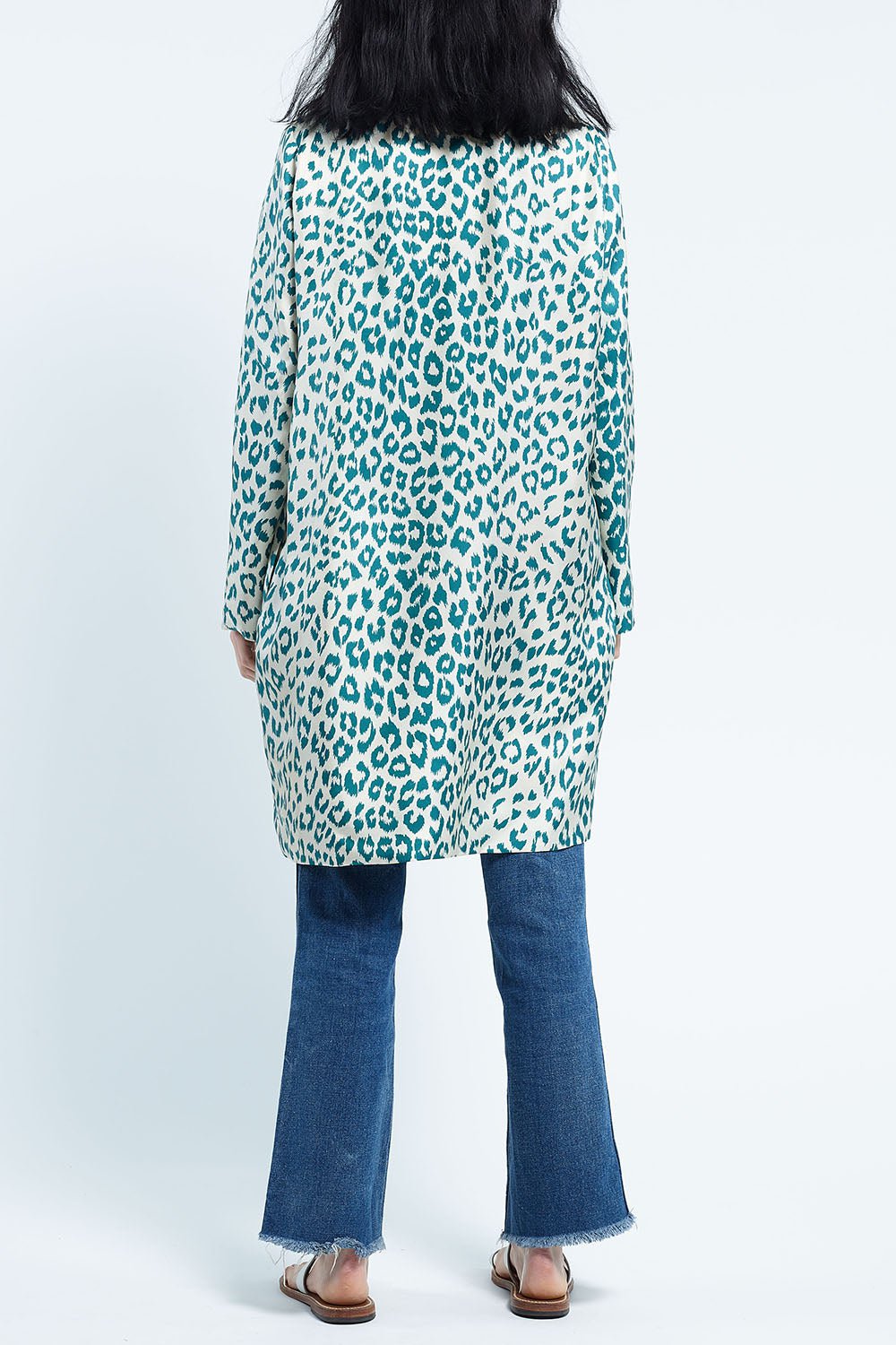 LA PRESTIC OUISTON-Liberte Kimono - Mix Corail Aqua Ecru-