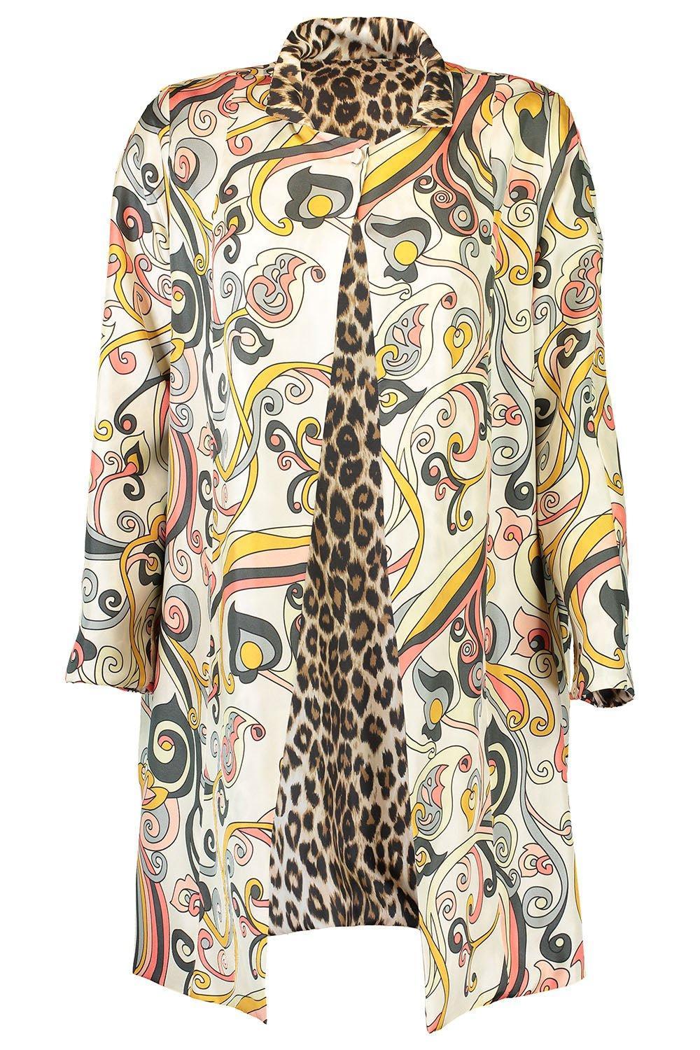 LA PRESTIC OUISTON-Liberte Kimono - Mix Arabesques Rose-