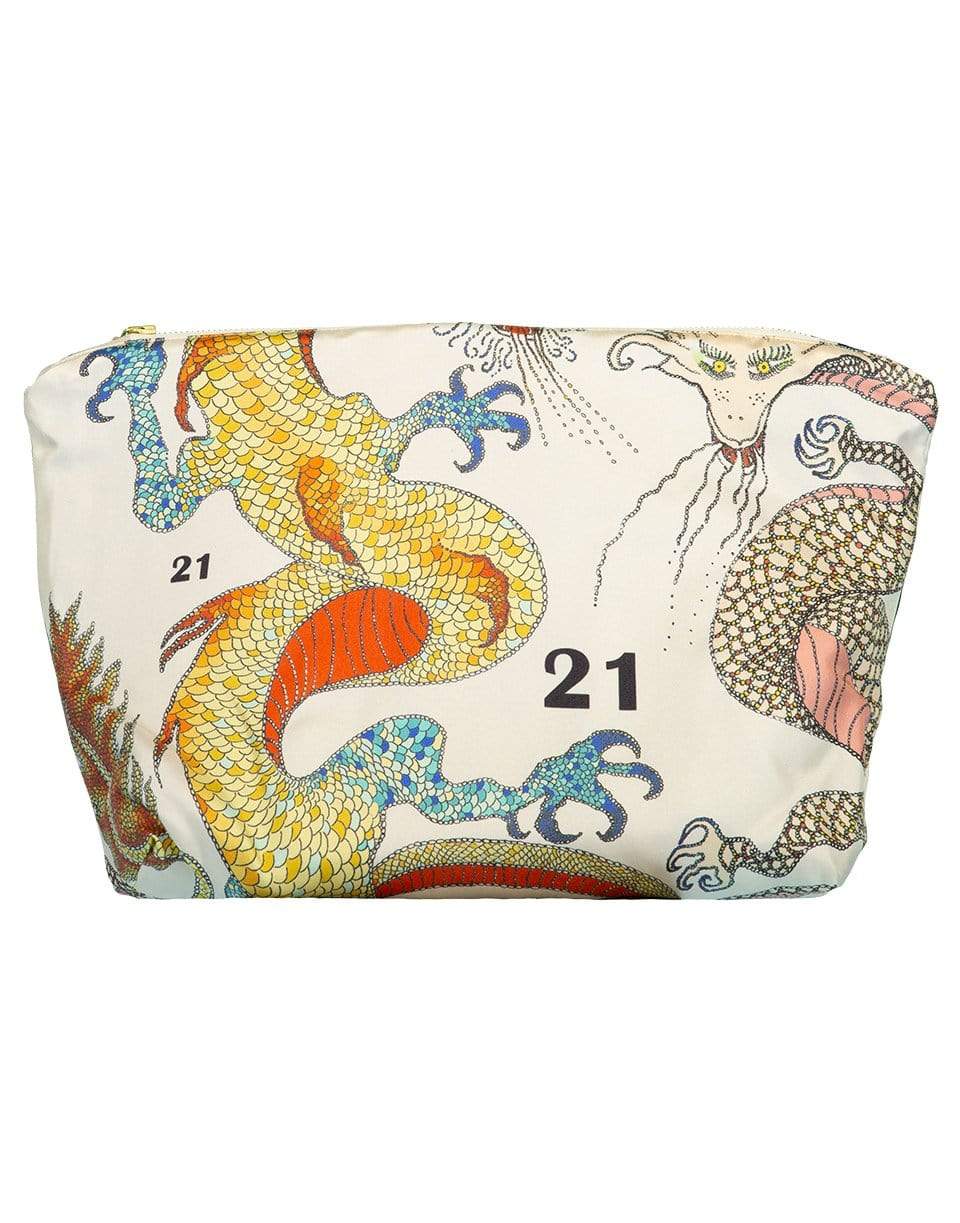 LA PRESTIC OUISTON-Dragons Ecru Voleuse Pouch-ECRU