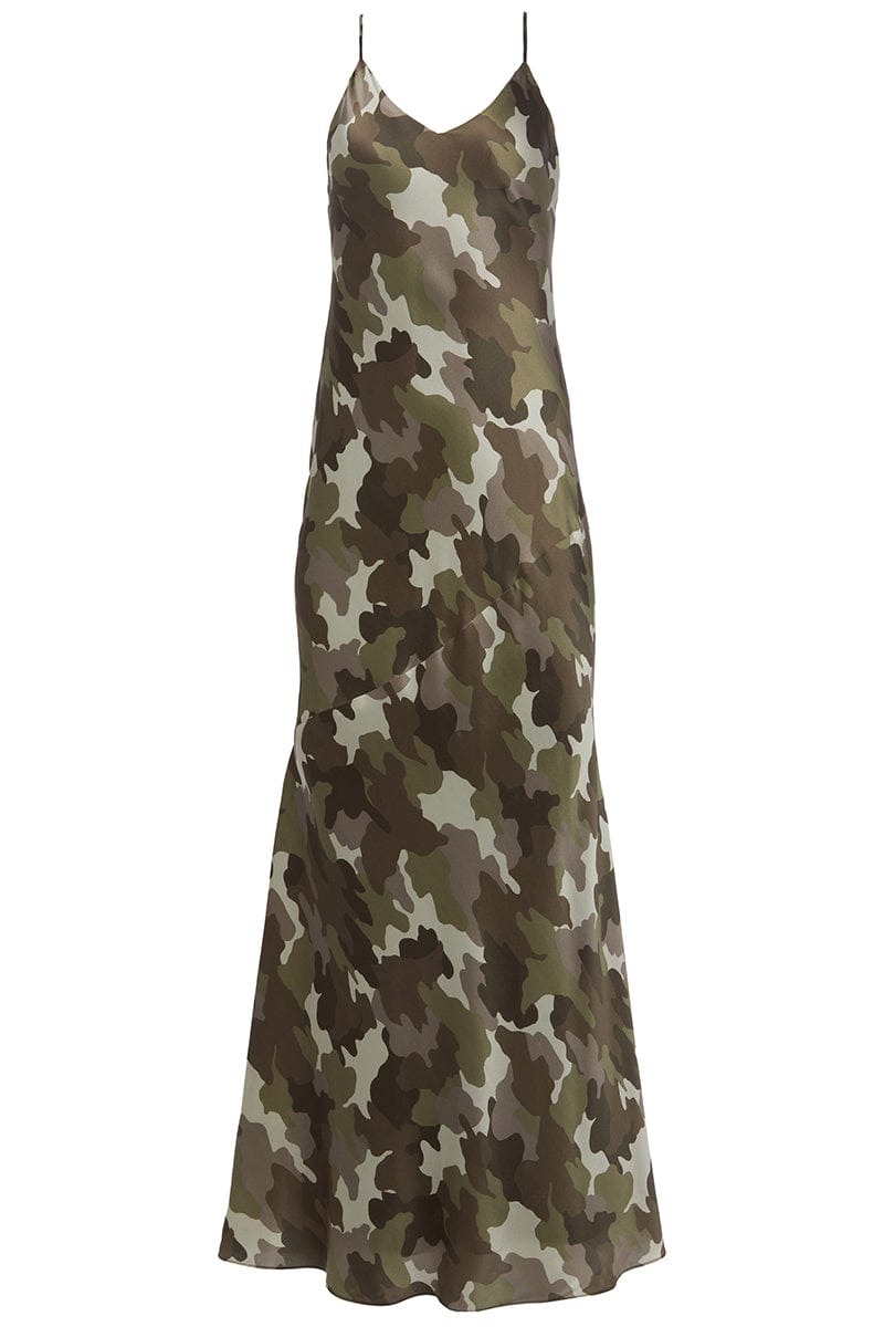 L'AGENCE-Serita Camouflage Maxi Dress-