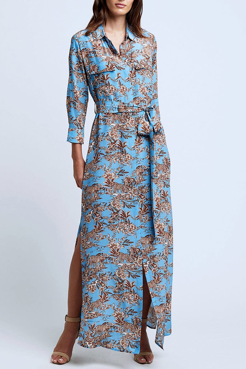 L'AGENCE-Cameron Shirt Maxi Dress-