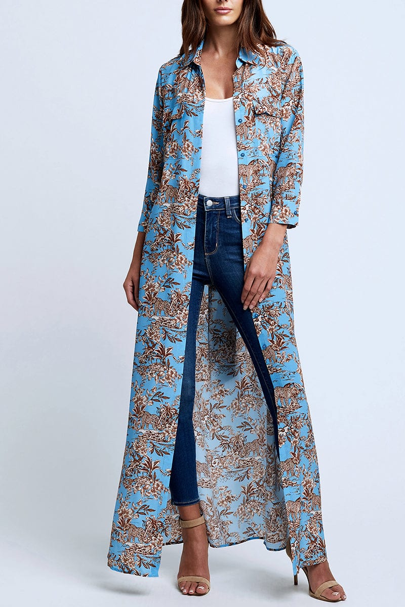 L'AGENCE-Cameron Shirt Maxi Dress-
