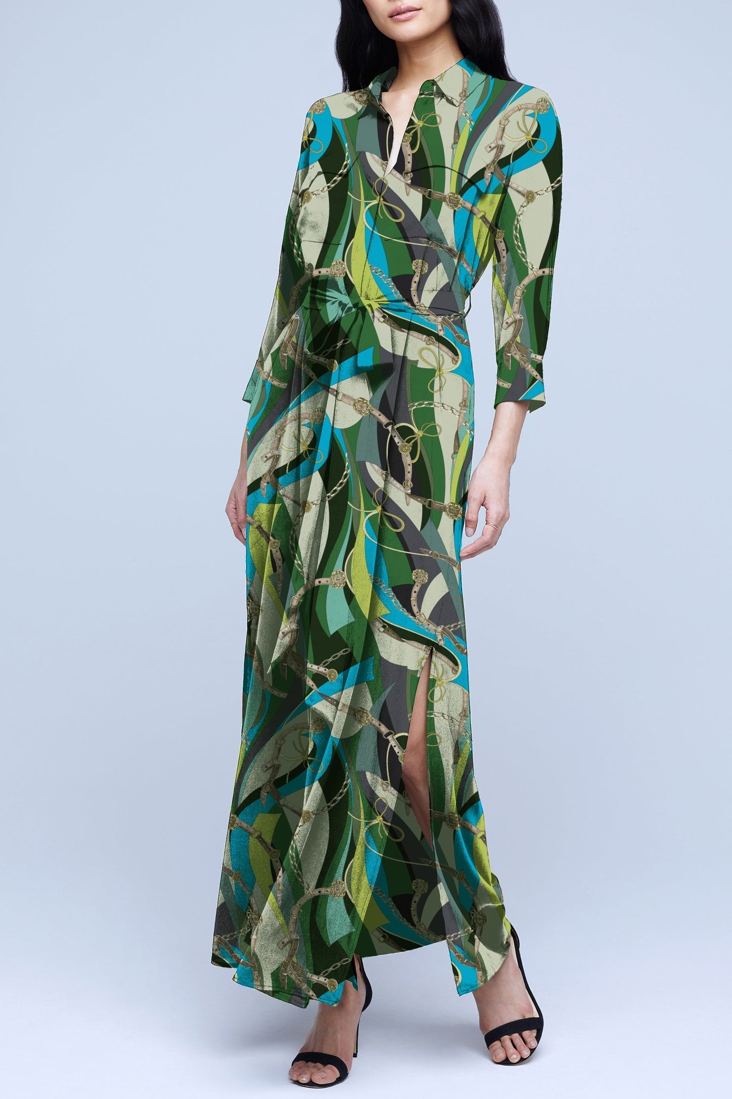 L'AGENCE-Cameron Shirt Dress-