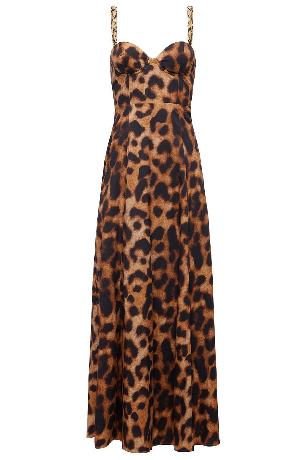 Sutton Maxi Dress-TNBLKLEO-2-CLOTHINGDRESSCASUAL-L'AGENCE