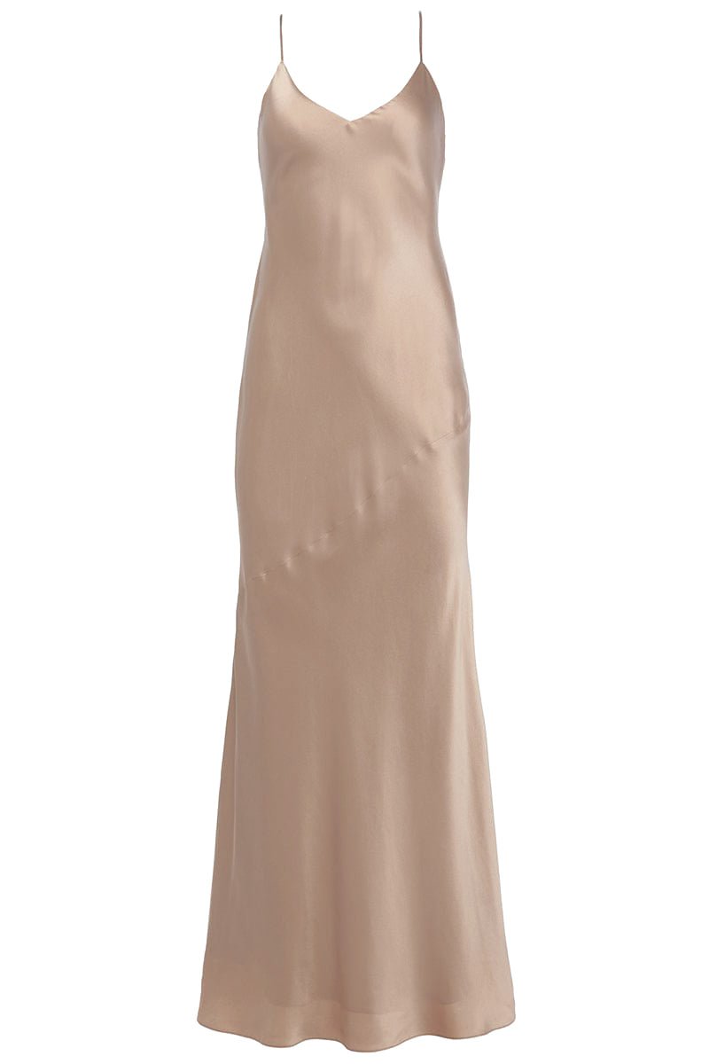L'AGENCE-Serita Maxi V Neck Dress-