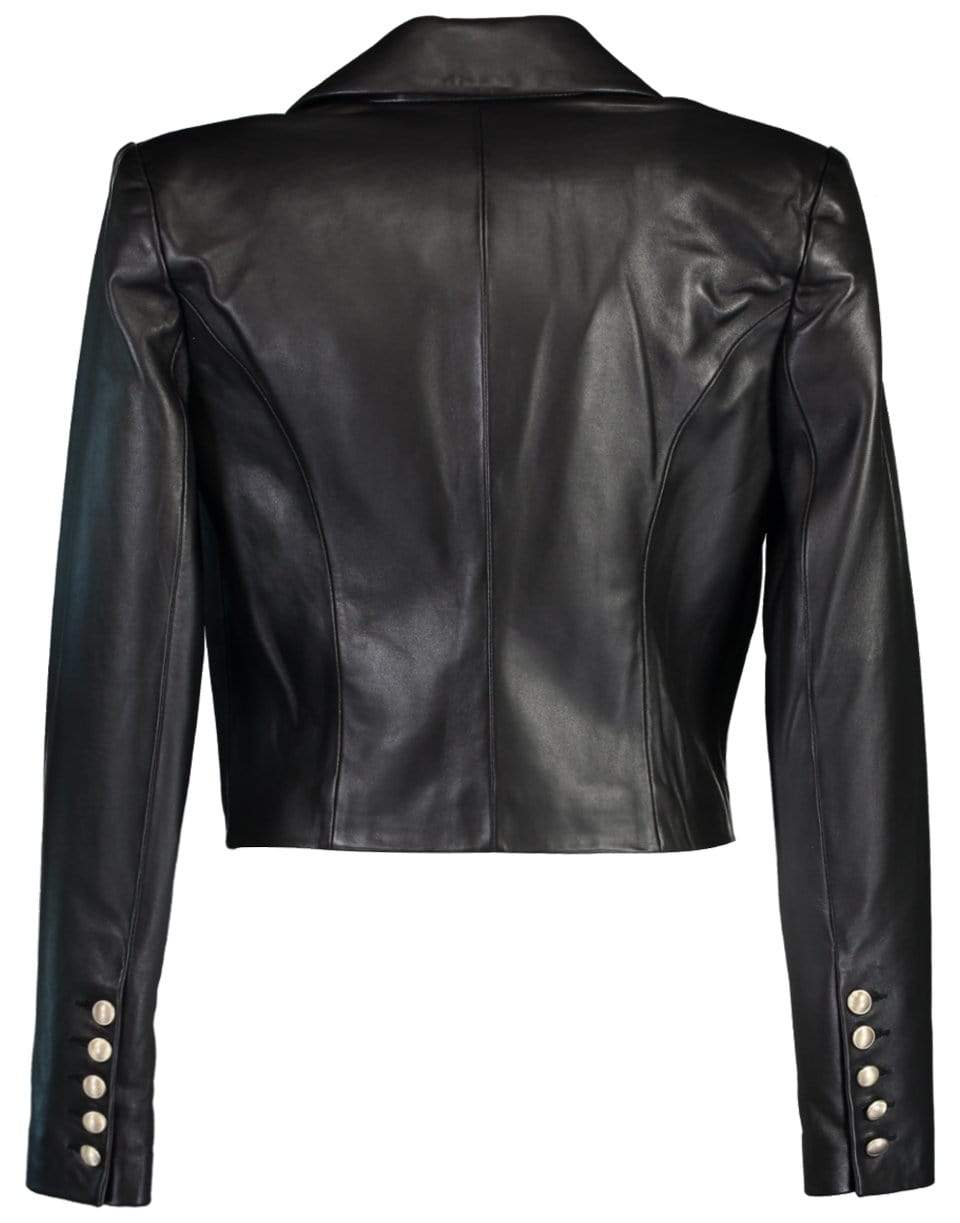 L'AGENCE-Black Inez Crop Blazer-