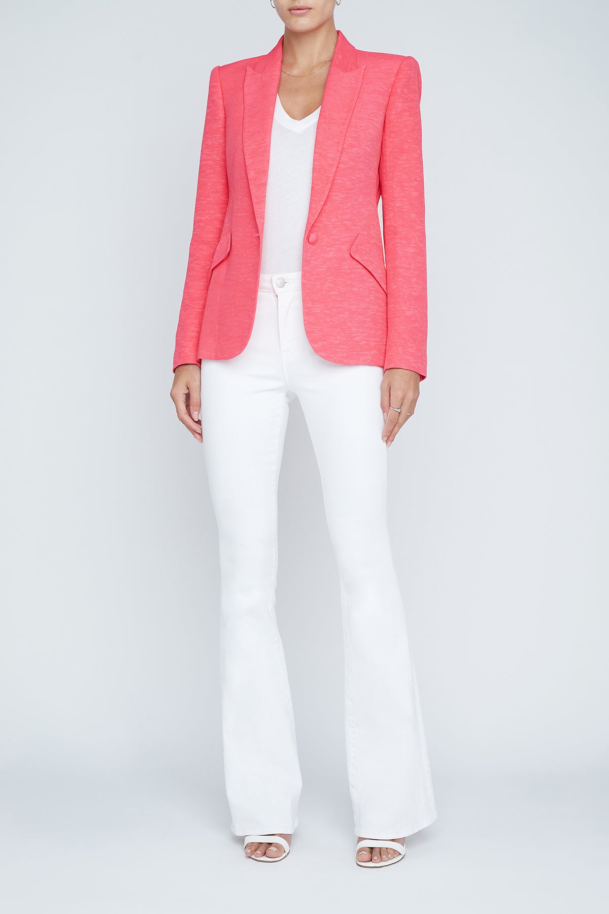 L'AGENCE-Chamberlain Blazer - Coral Fuchsia-