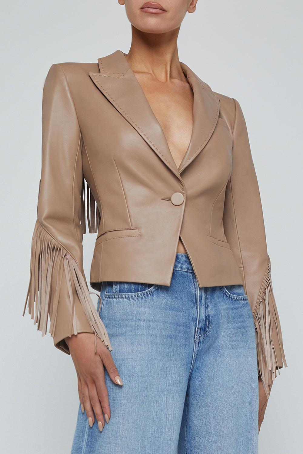 Vashti Blazer-DKCAPPU-4-CLOTHINGJACKETBLAZERS-L'AGENCE