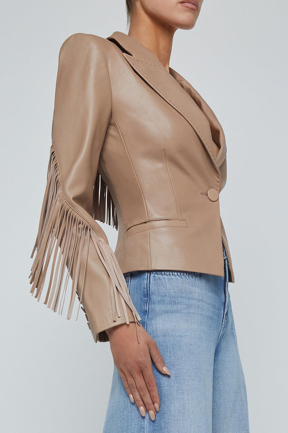 Vashti Blazer-DKCAPPU-4-CLOTHINGJACKETBLAZERS-L'AGENCE