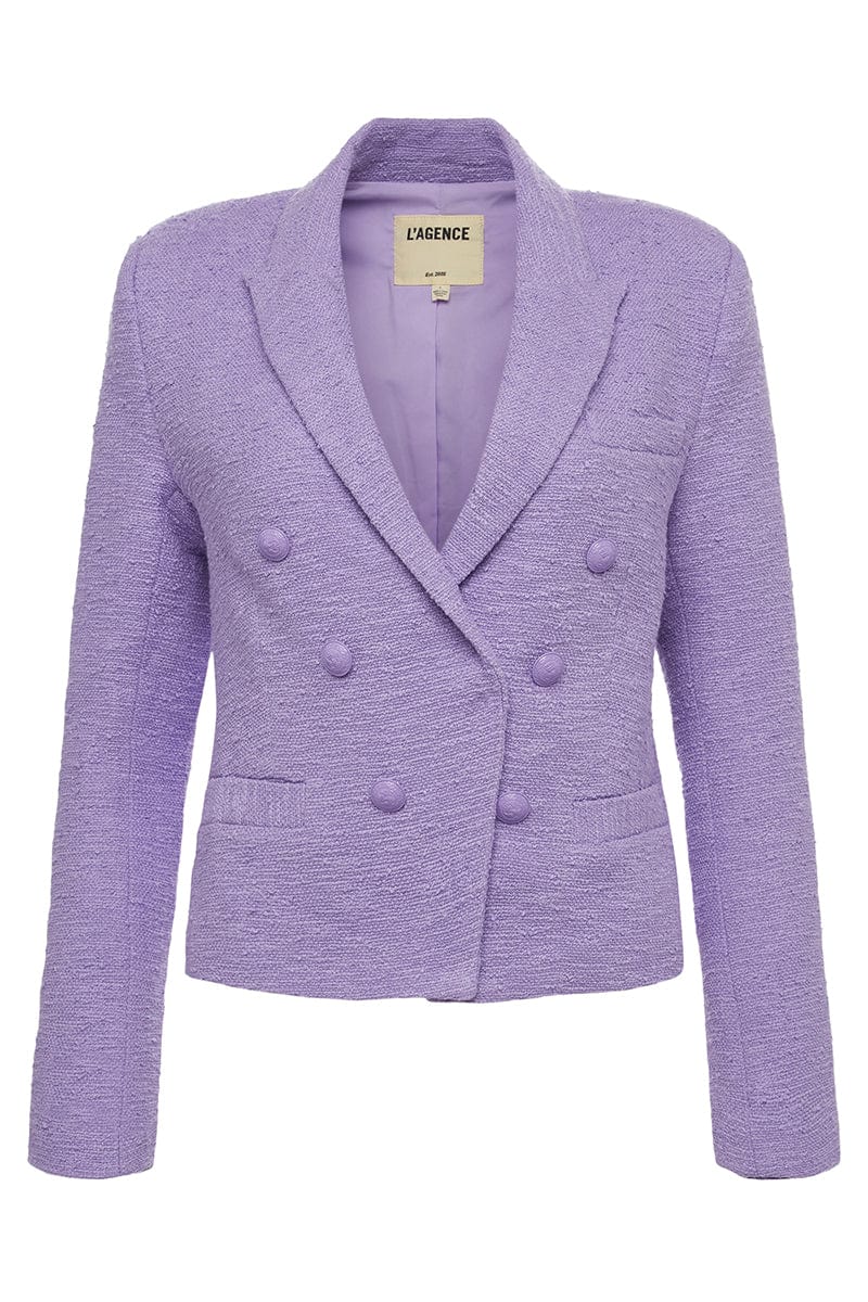 L'AGENCE-Brooke Double Breasted Crop Blazer-