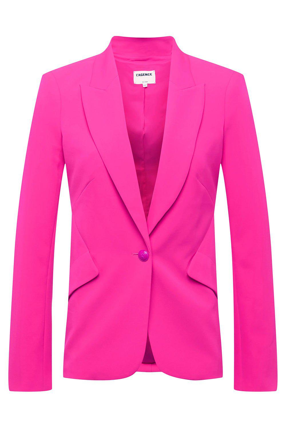 L'AGENCE-Chamberlain Blazer - Pink Glo-