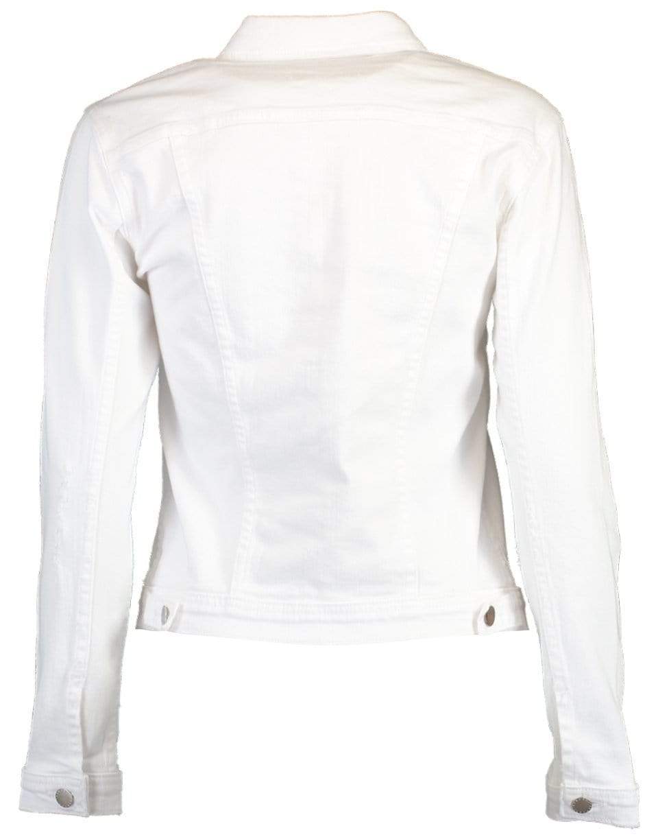 L'AGENCE-Celine White Denim Jacket-