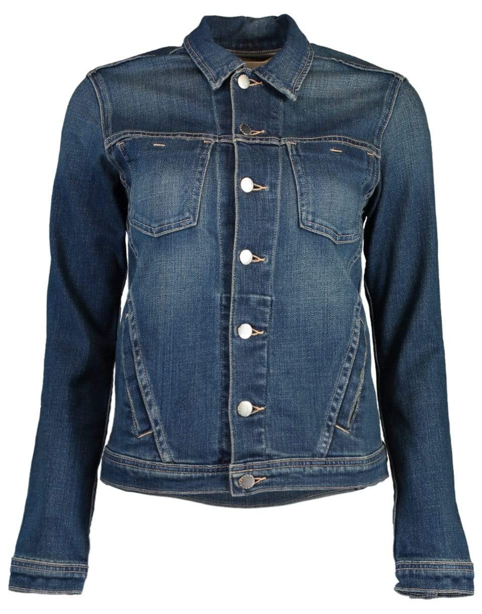 L'AGENCE-Celine Slim Femme Denim Jacket-