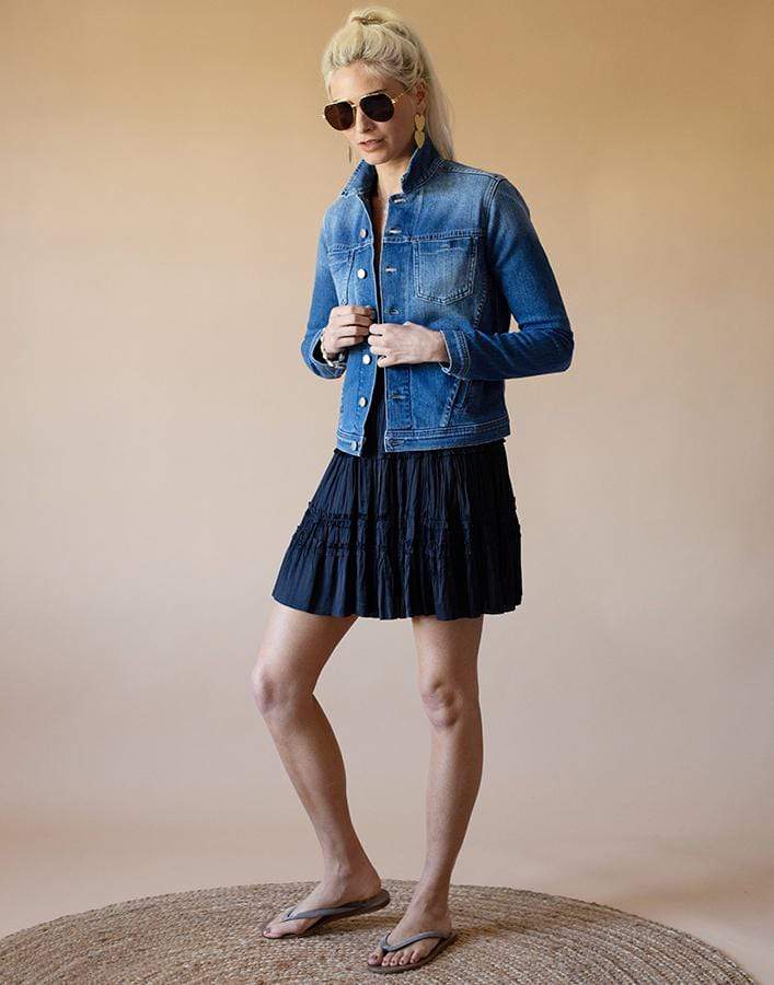 L'AGENCE-Celine Slim Femme Denim Jacket-