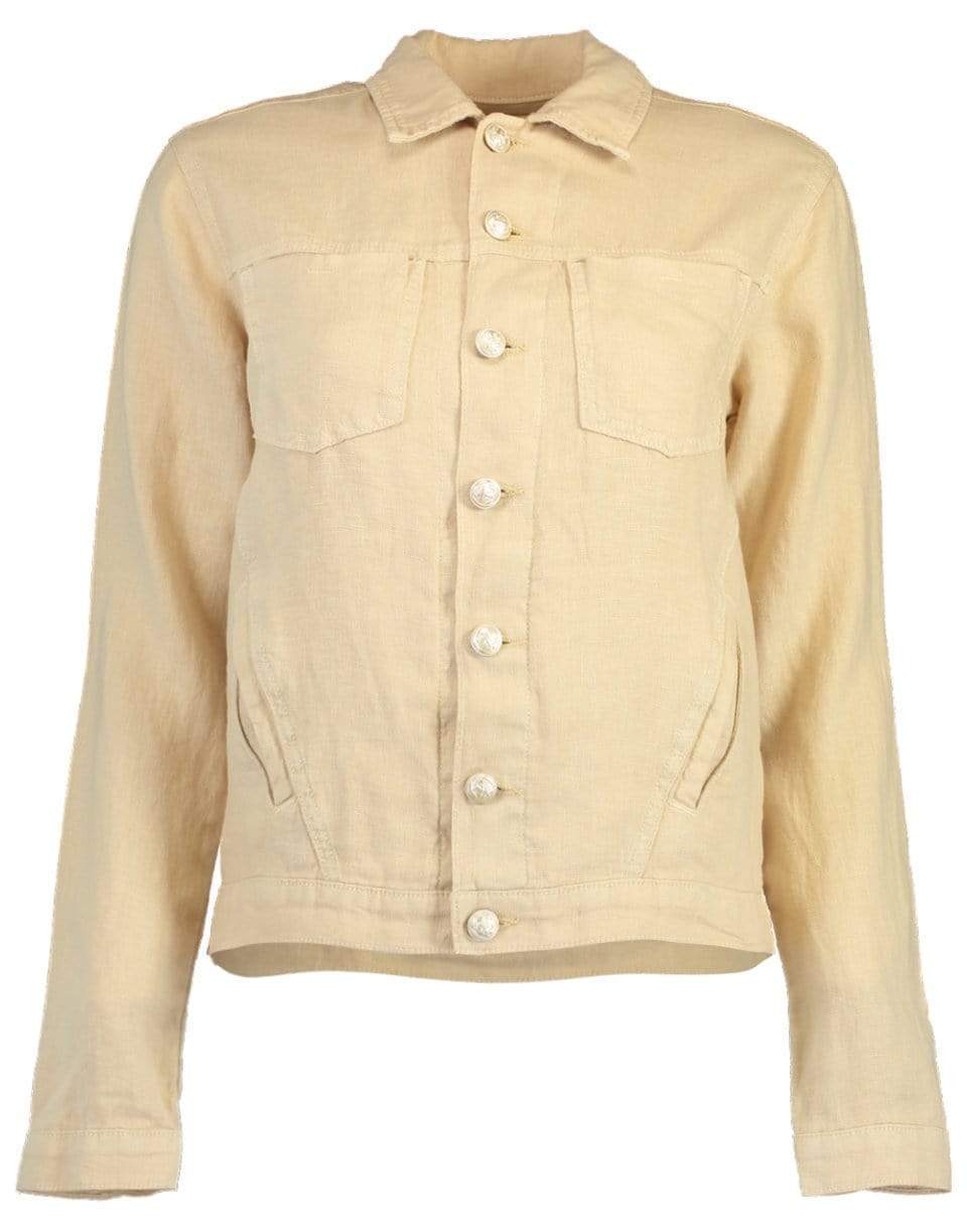 L'AGENCE-Sand Celine Linen Jacket-