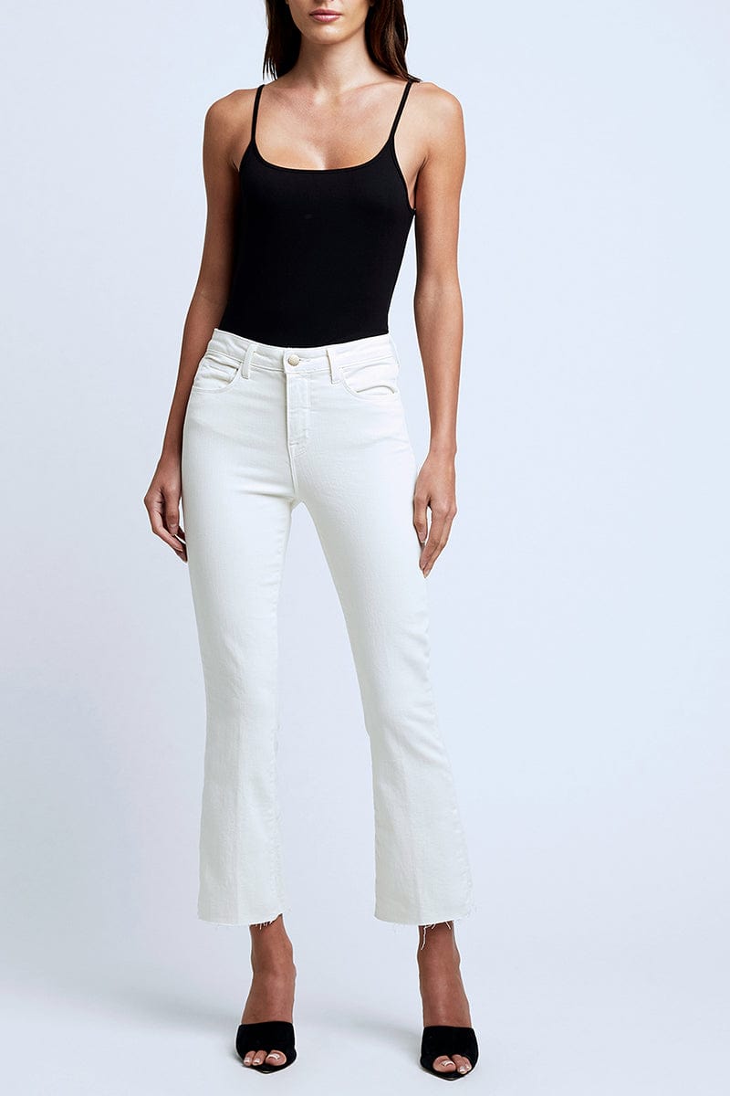 L'AGENCE-Kendra Crop Flare Jean-
