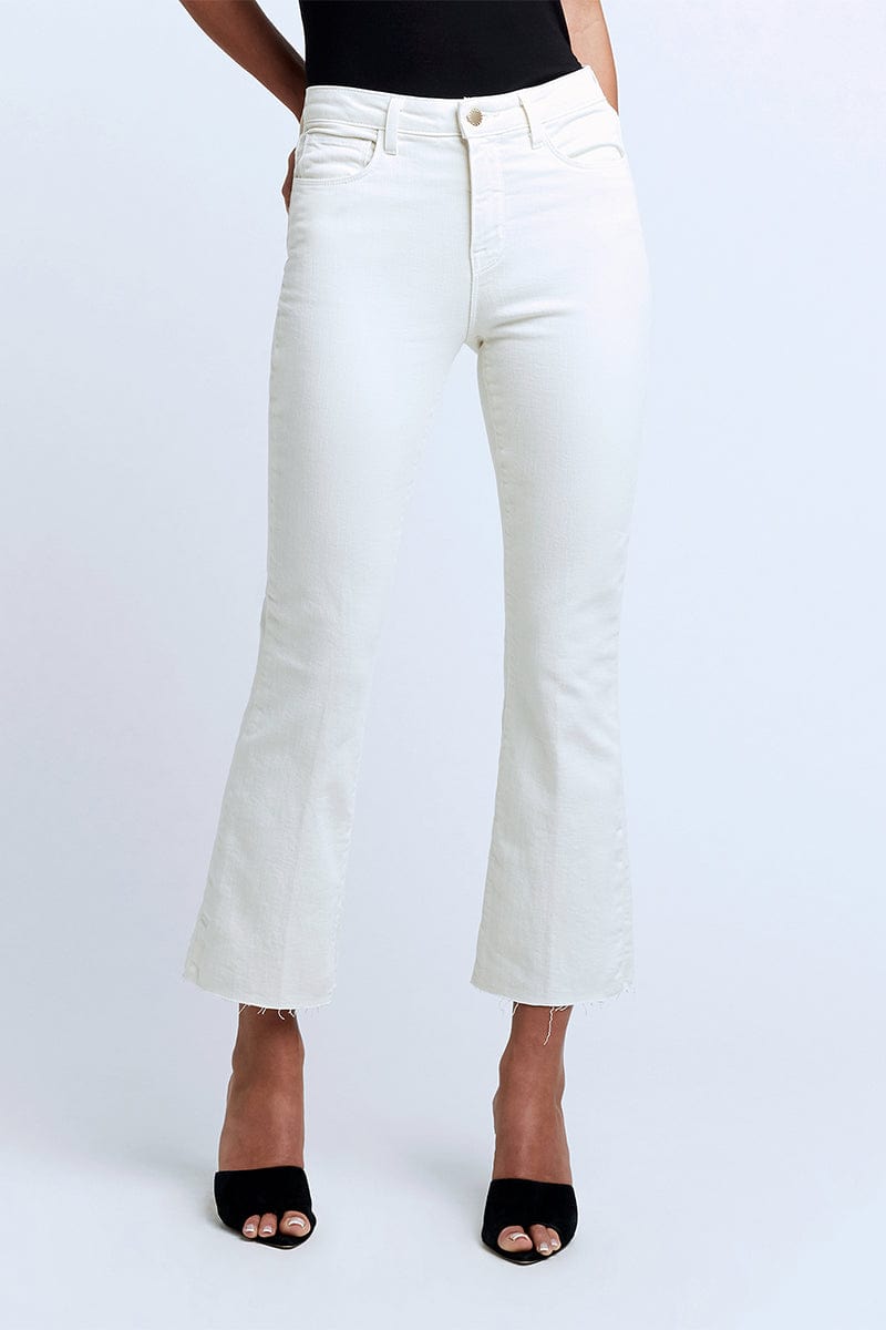 L'AGENCE-Kendra Crop Flare Jean-