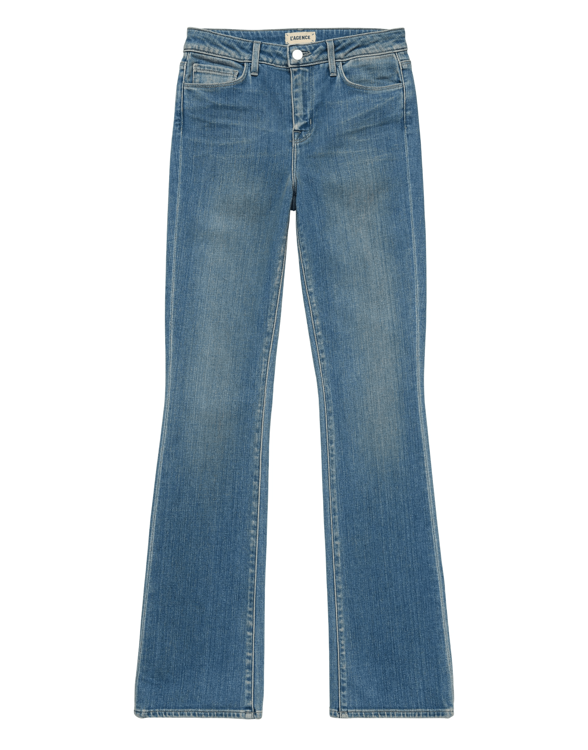 L'AGENCE-Oriana High-Rise Straight-Leg Jeans-