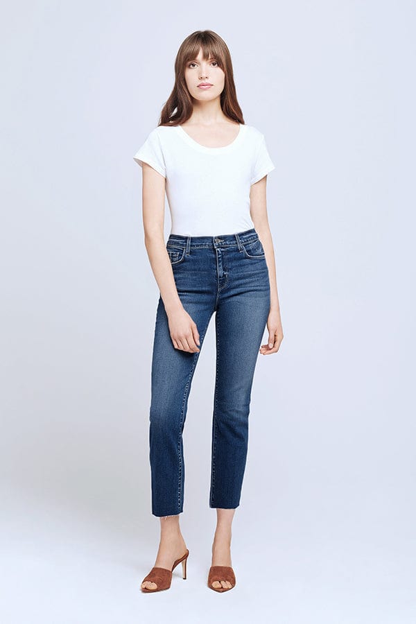 L'AGENCE-Sada High Rise Crop Slim Pant - Laredo-