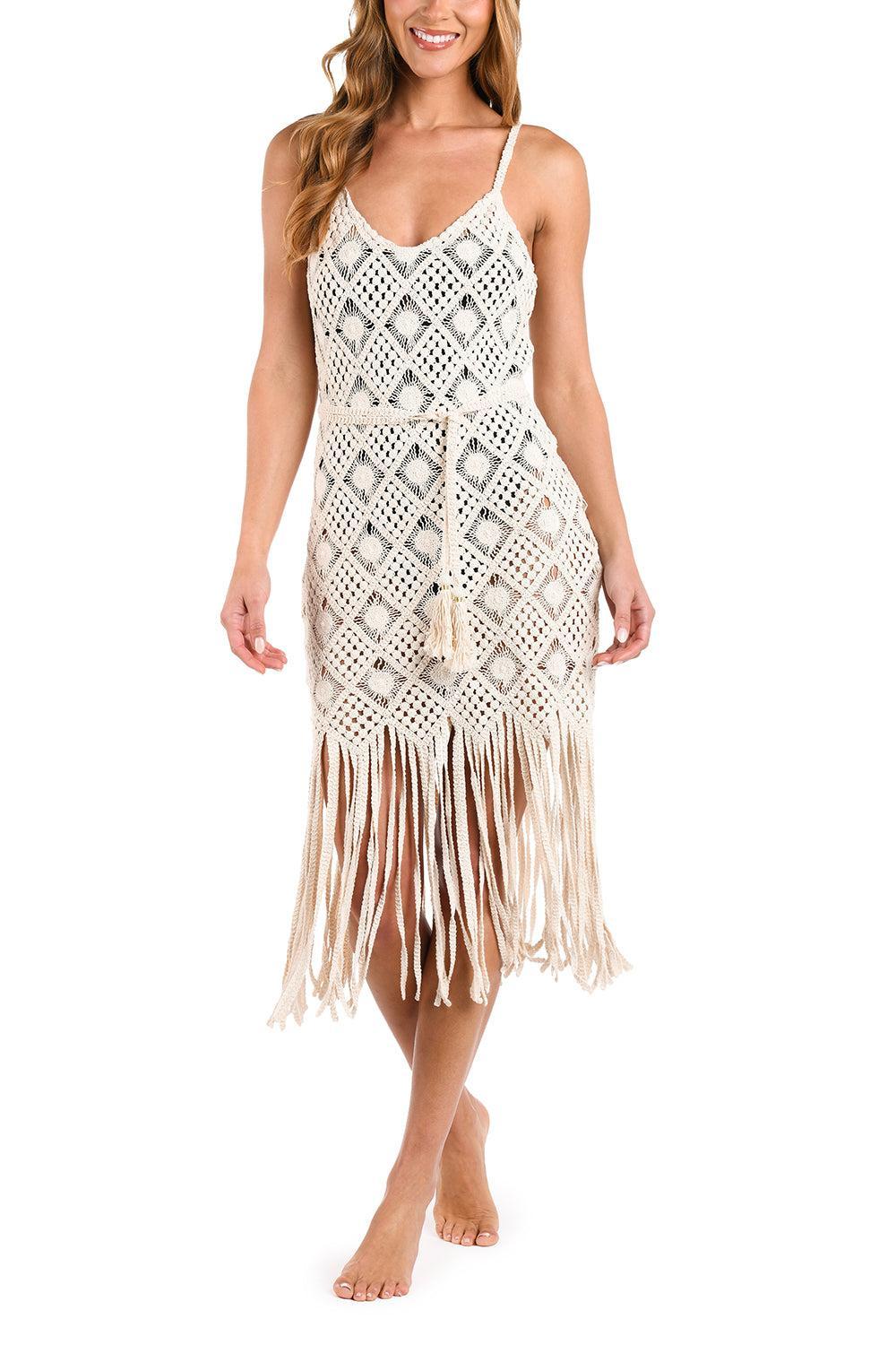 Haleigh Midi Dress-NATURAL-XS-CLOTHINGSWIM-L'AGENCE
