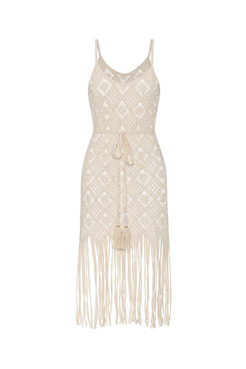 Haleigh Midi Dress-NATURAL-XS-CLOTHINGSWIM-L'AGENCE