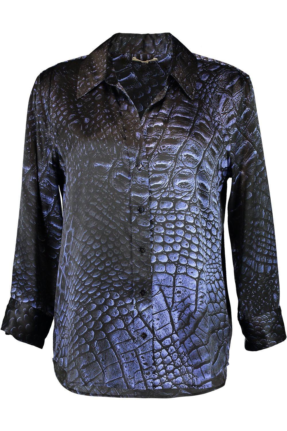 L'AGENCE-Dani Blouse - Midnight Croc-