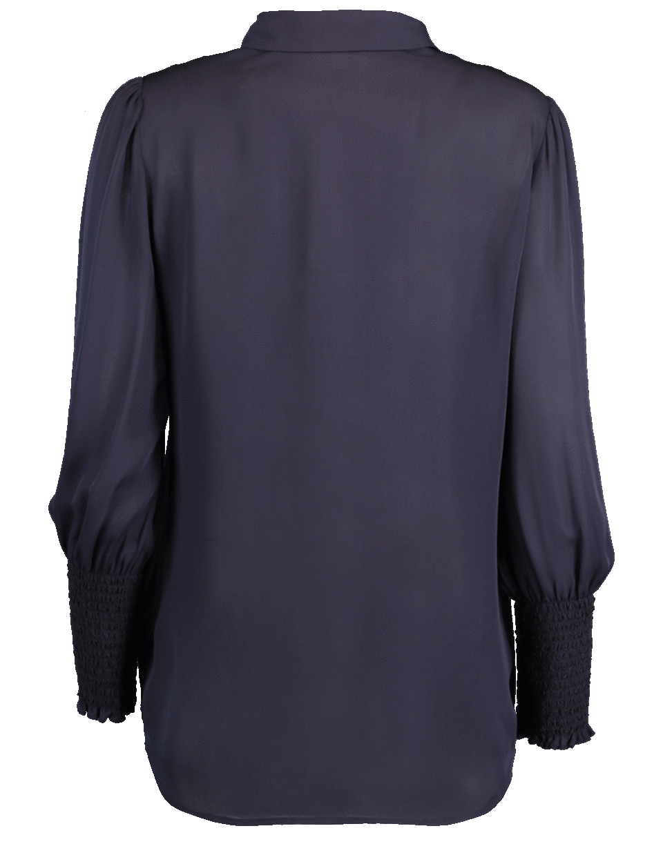 L'AGENCE-Lucin Smoked Cuff Blouse-