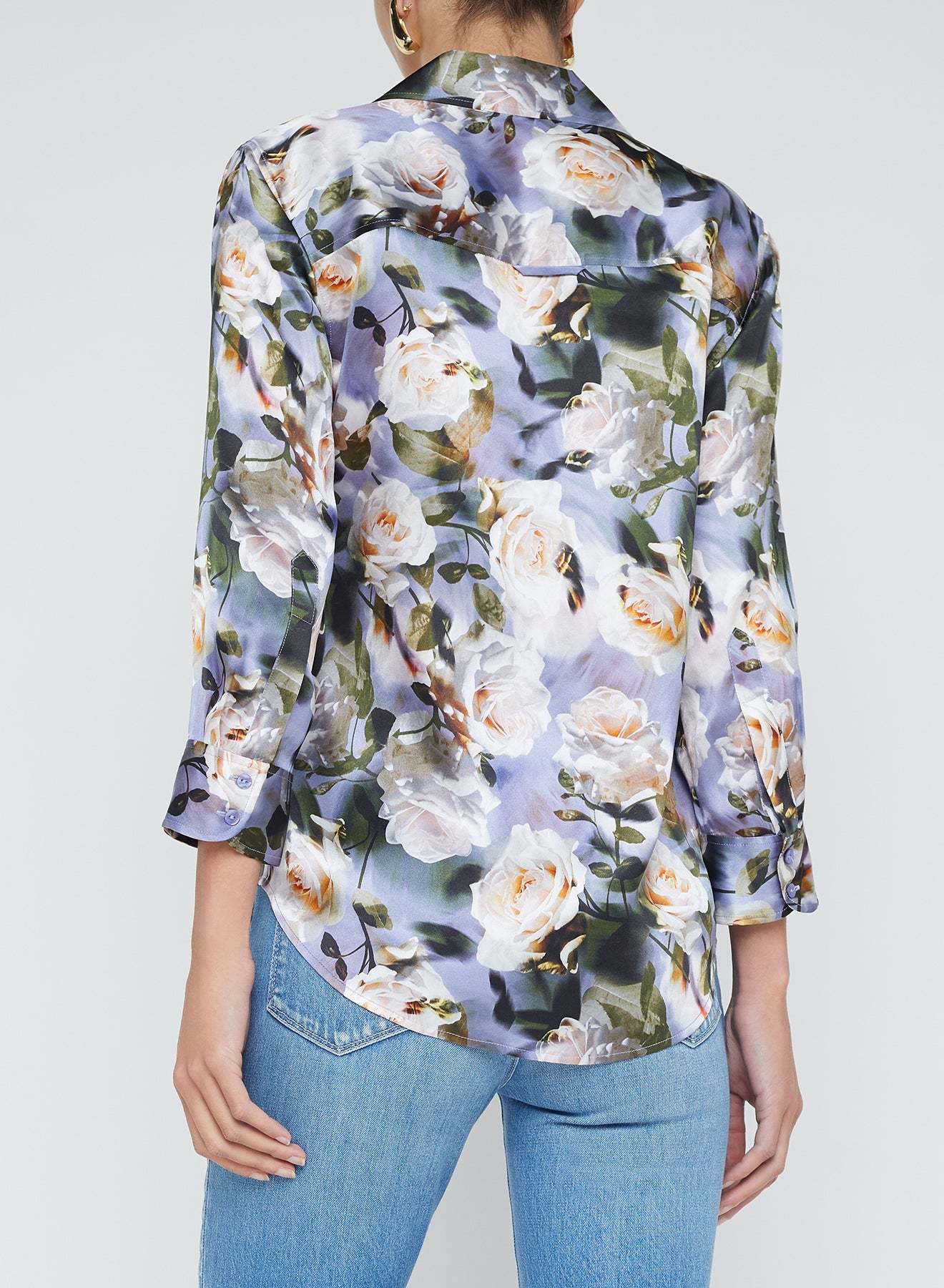 DANI BLOUSE - MULTI DISTRESSED FLORAL-MLTDSTRF-XS-CLOTHINGTOPBLOUSE-L'AGENCE