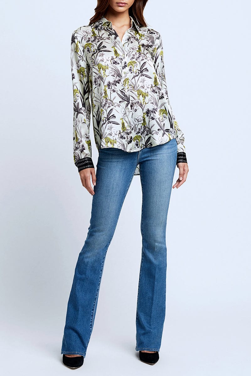 L'AGENCE-Tyler Long Sleeve Blouse-