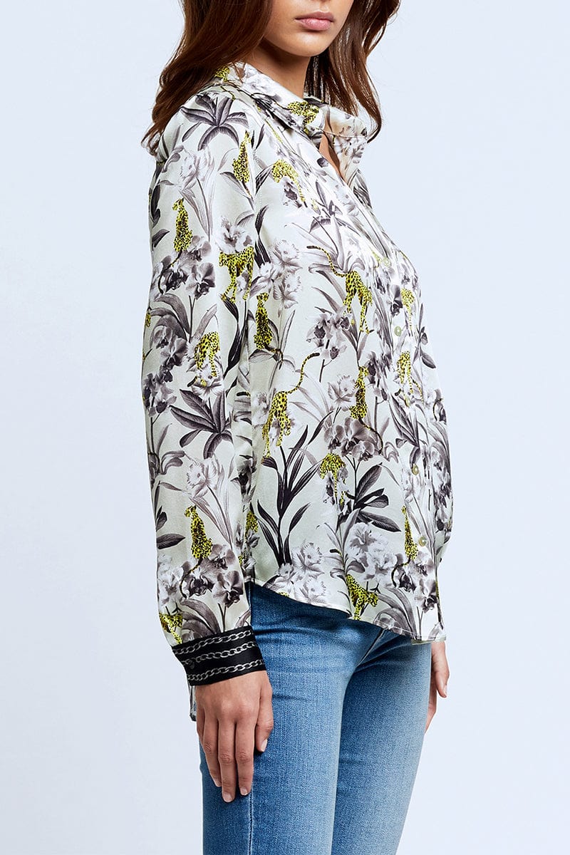 L'AGENCE-Tyler Long Sleeve Blouse-