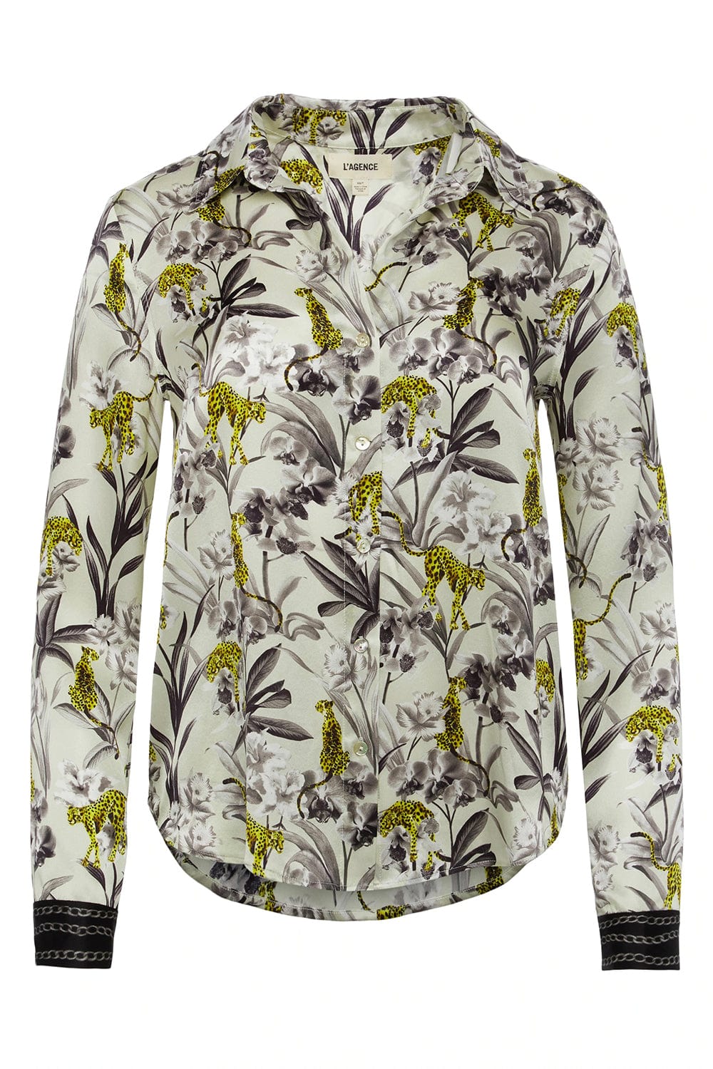 L'AGENCE-Tyler Long Sleeve Blouse-
