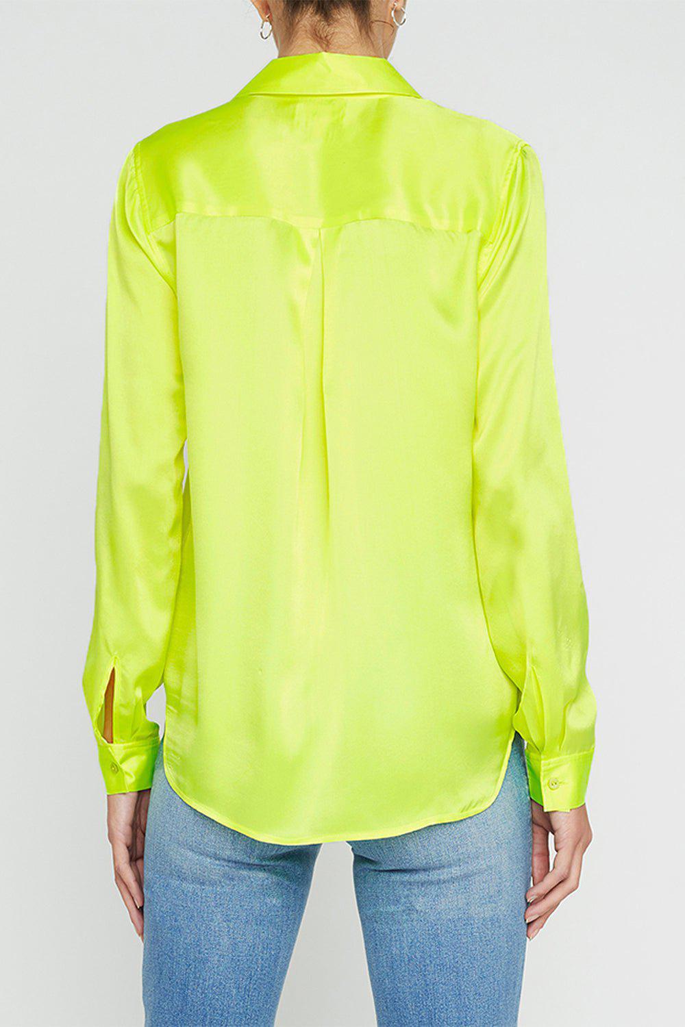 L'AGENCE-Tyler Blouse - Neon Citrus-