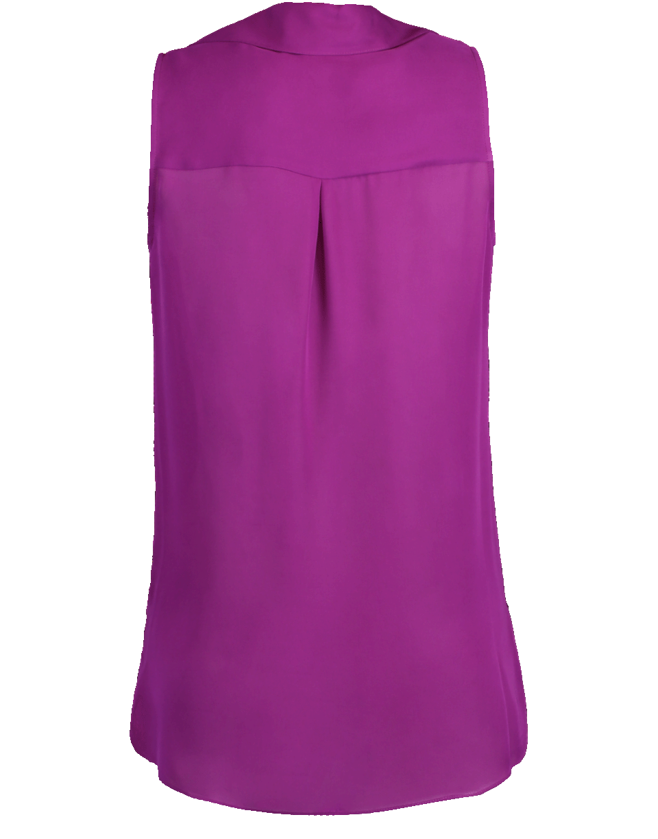 L'AGENCE-Sleeveless Draped Blouse-