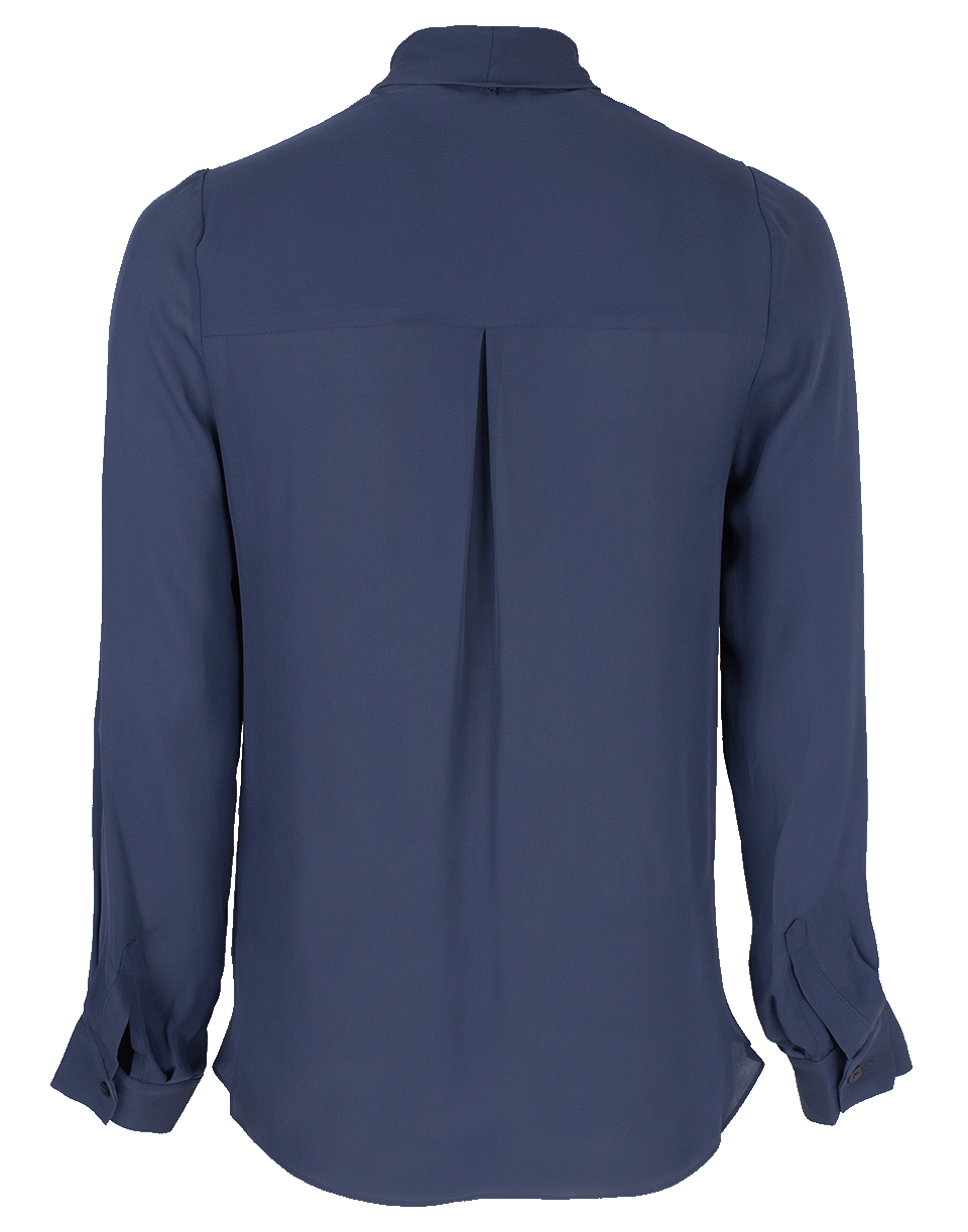L'AGENCE-Front Knot Mariposa Blouse-