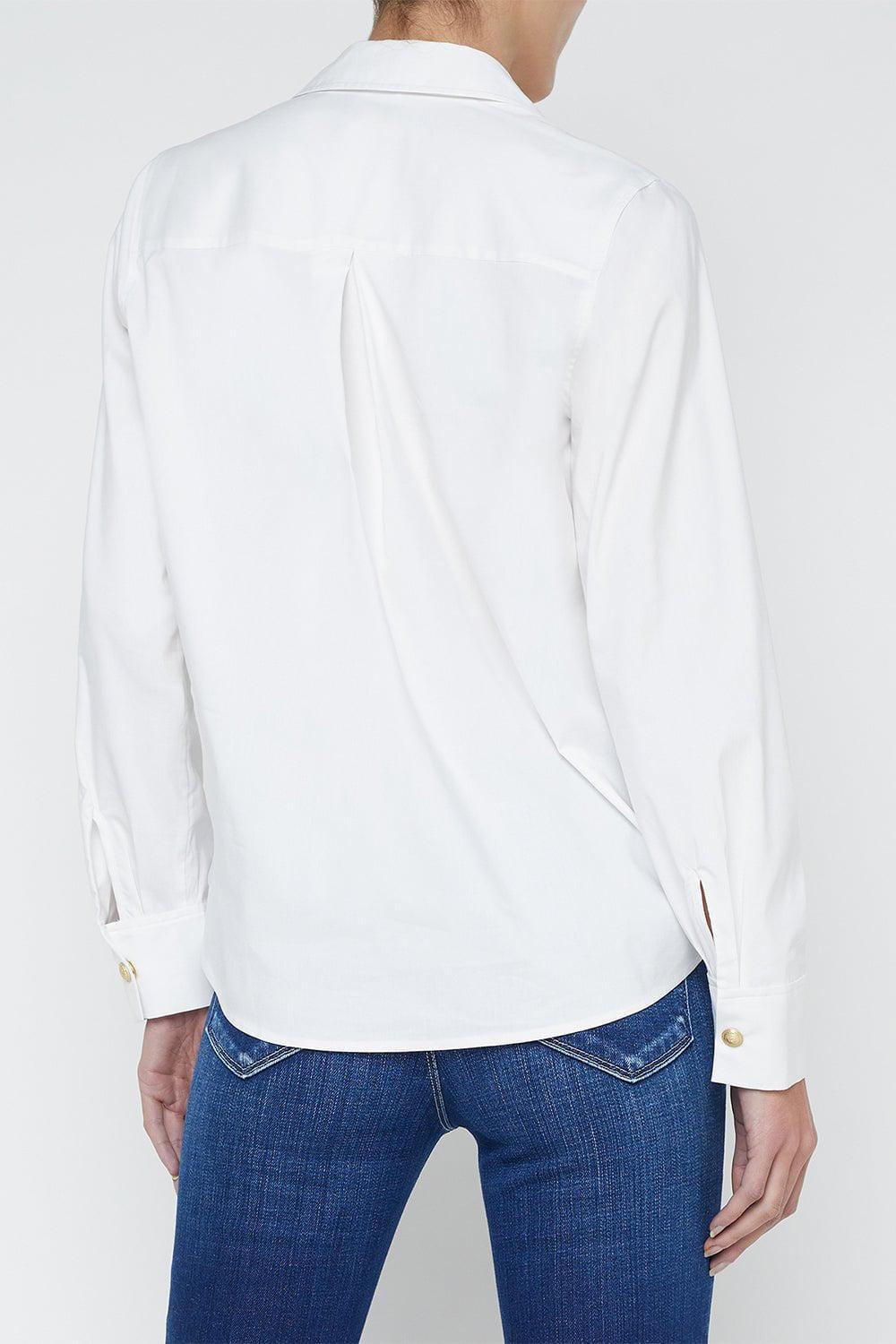 L'AGENCE-Ellery Blouse- White Gold-