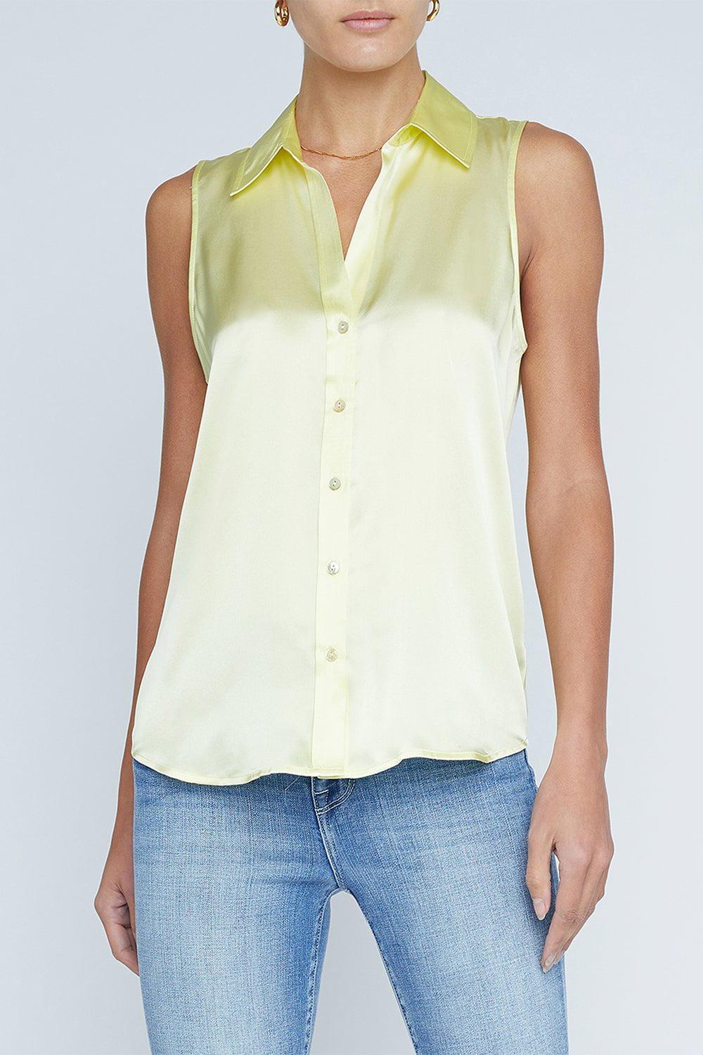L'AGENCE-Emmy Blouse - Yellow Sorbet-