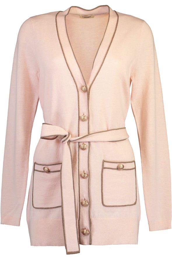 L'AGENCE-Ronny Cardigan With Piping-