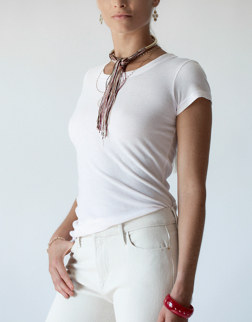 L'AGENCE-Cory Scoop Neck Tee-