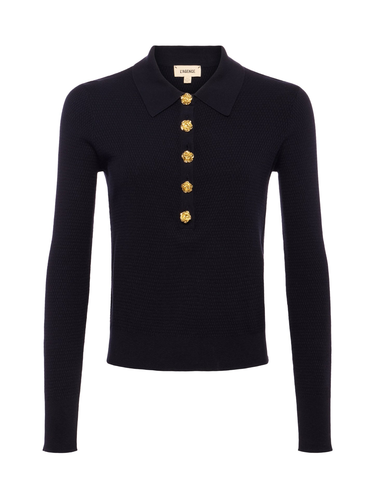 STERLING SWEATER-MIDNIGHT/GOLD ROSE-XS-CLOTHINGTOPSWEATER-L'AGENCE