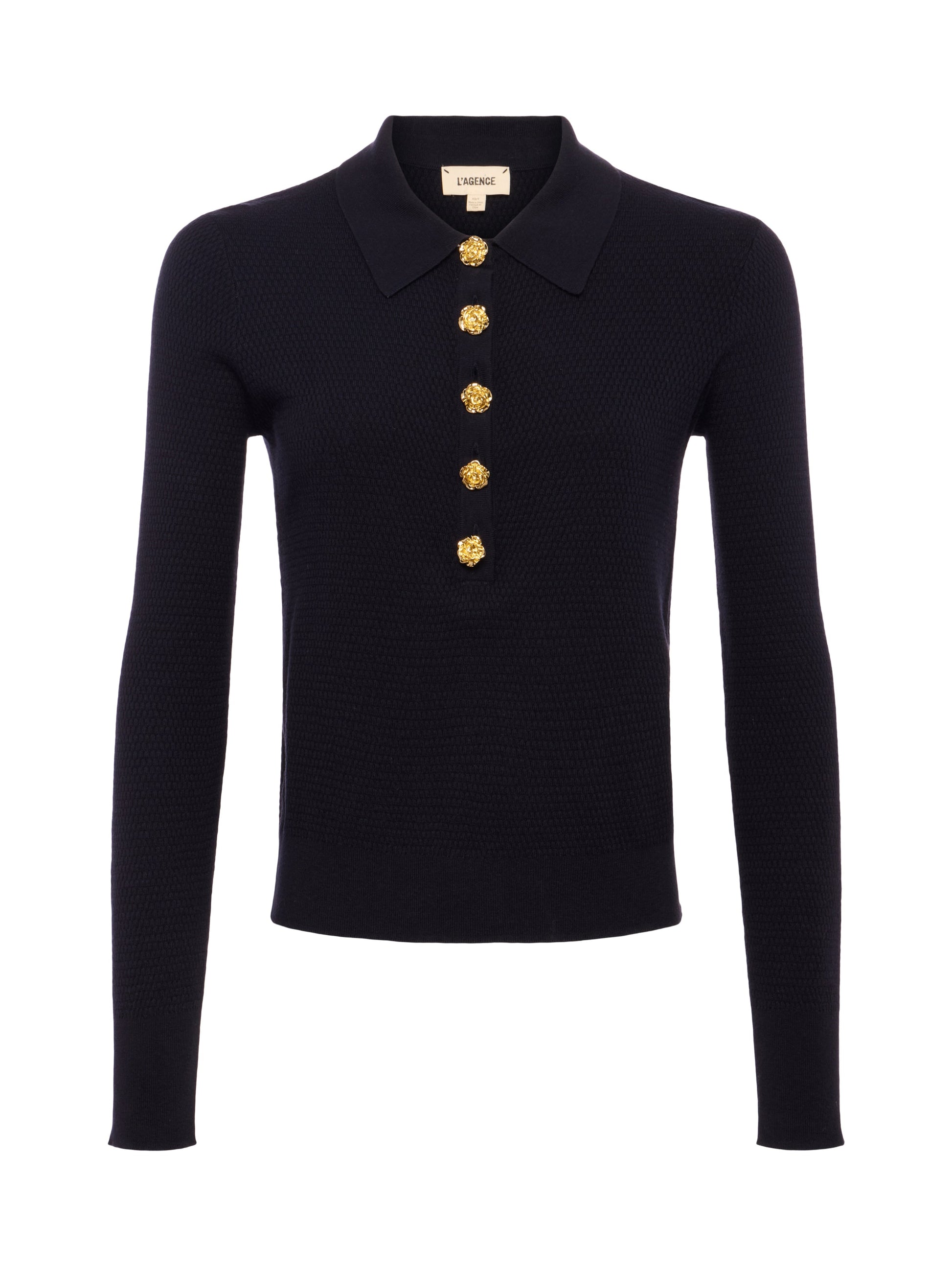 STERLING SWEATER-MIDNIGHT/GOLD ROSE-XS-CLOTHINGTOPSWEATER-L'AGENCE