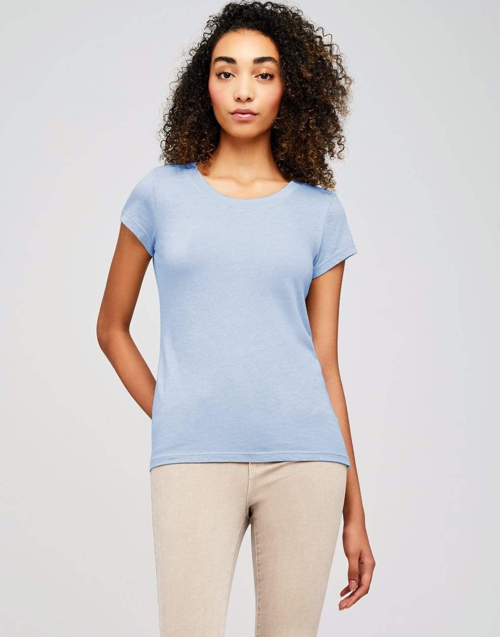 L'AGENCE-Cote D'Azur Cory Scoopneck Tee Shirt-
