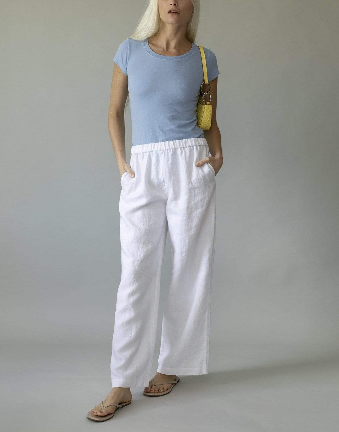 L'AGENCE-Cote D'Azur Cory Scoopneck Tee Shirt-