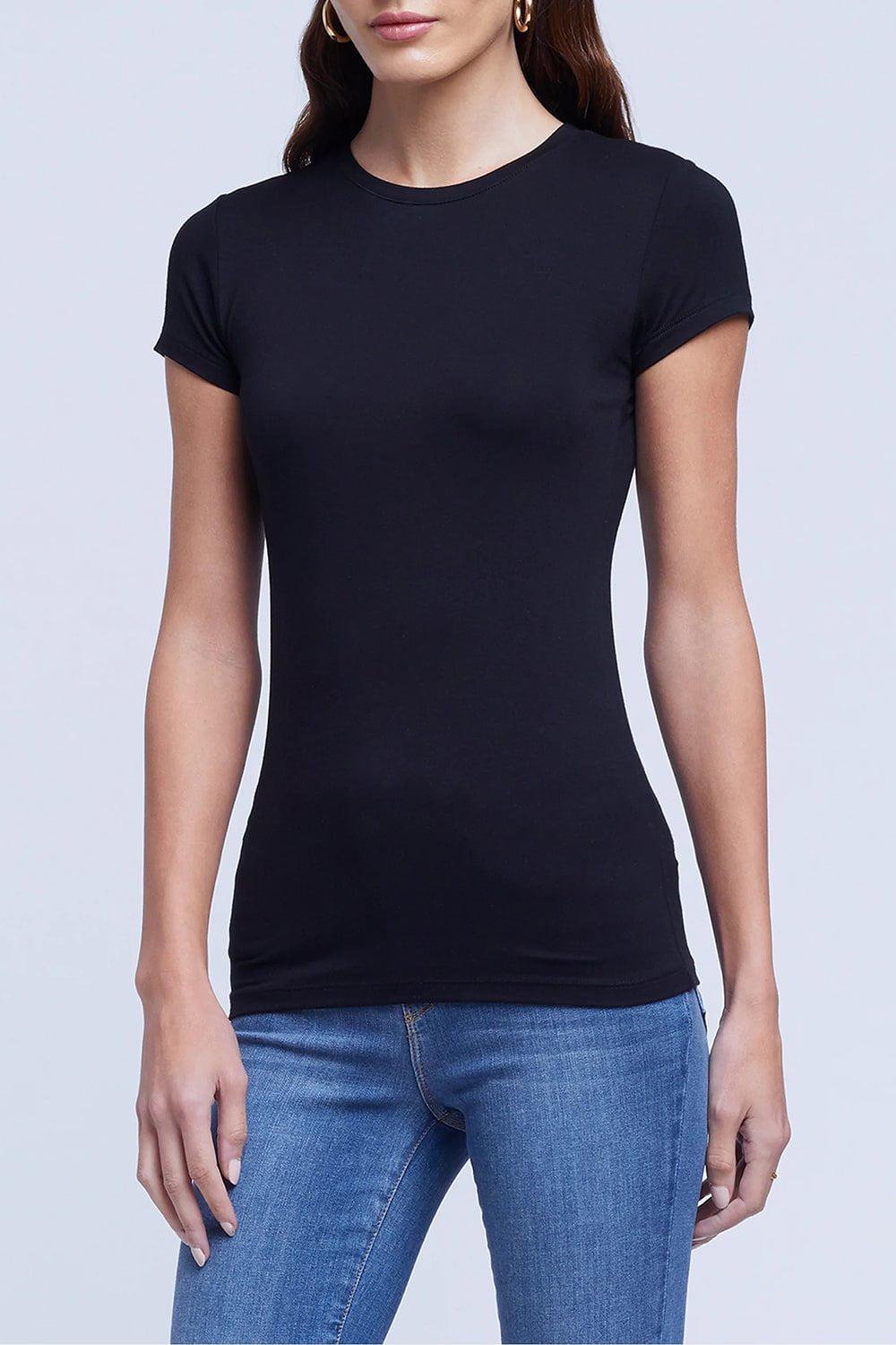 L'AGENCE-Ressi Tee - Black-