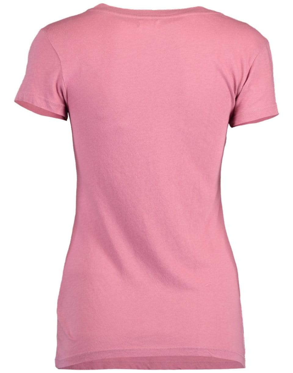 L'AGENCE-Wild Rose Cory Scoop Neck Tee-