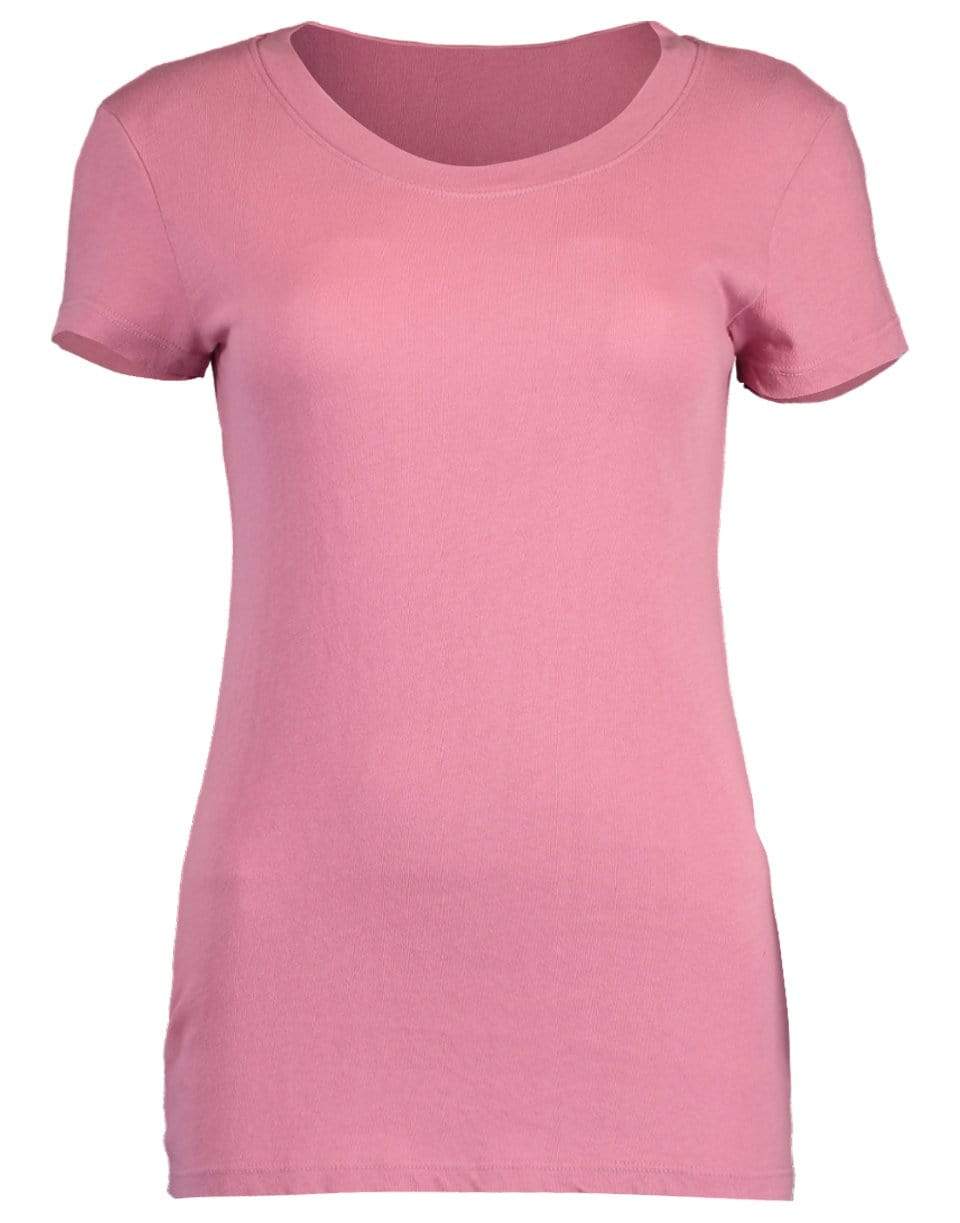 L'AGENCE-Wild Rose Cory Scoop Neck Tee-